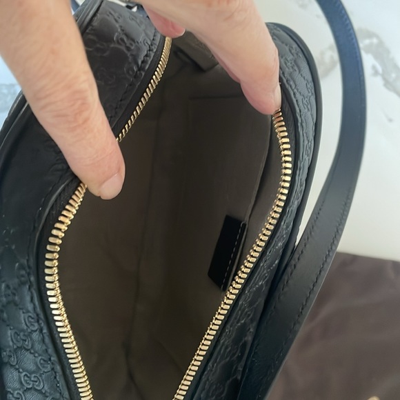 💯GUCCI Bree Rossi Microguccissima Leather Bag - Picture 8 of 11